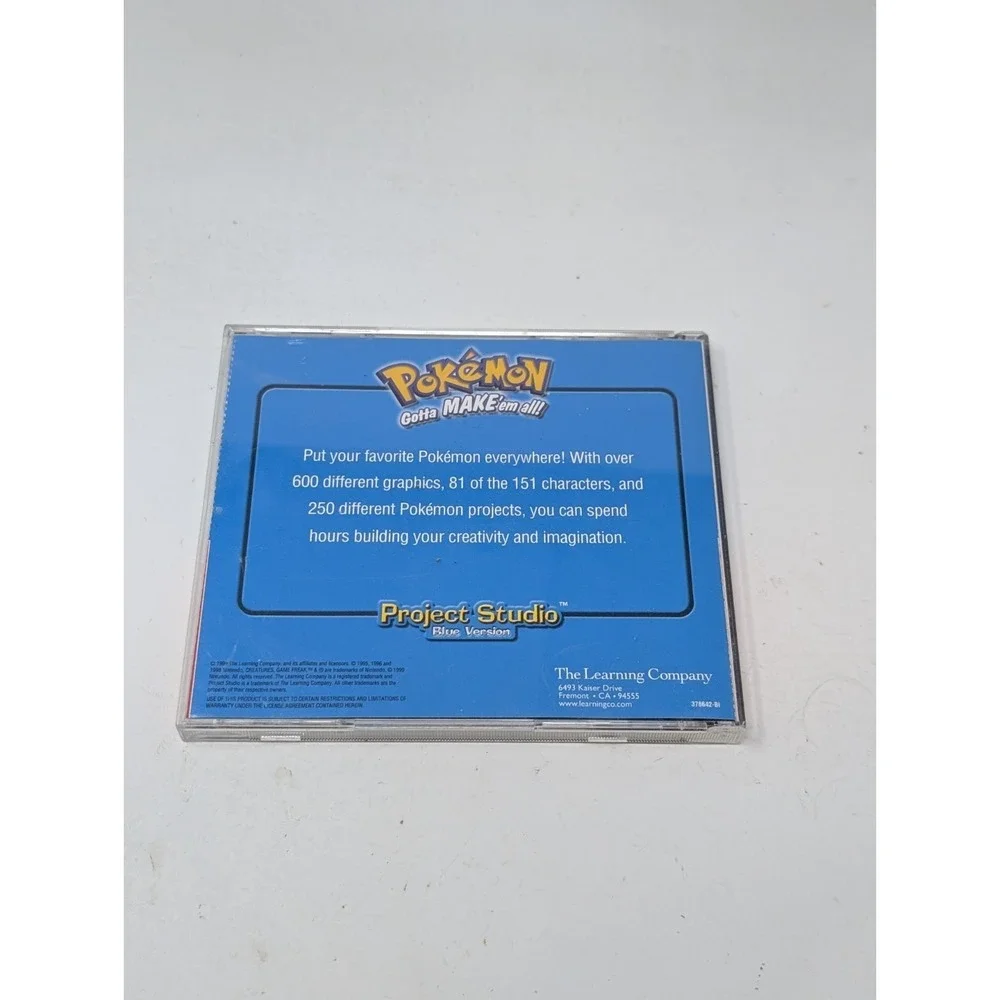 Pokemon Gotta Make Em All Project Studio Blue Version PC Complete‎ CIB w/ Manual